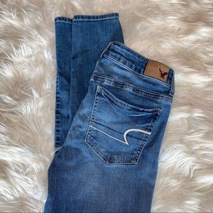 American Eagle Jegging Jeans Super Stretch Skinny Sz 4 Reg.
